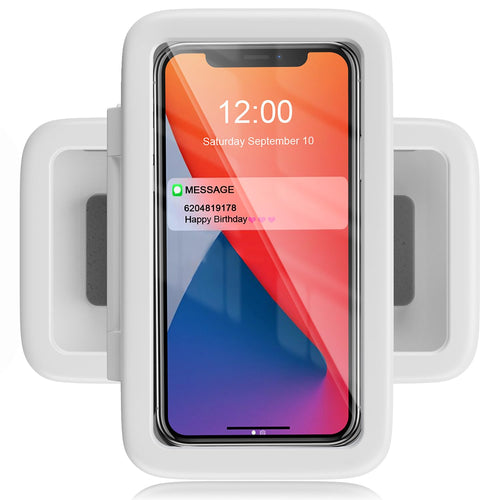 Waterproof Shower Phone Holder – 480° Rotatable Wall Mount with Anti-Fog Screen, Fits 4–7” Smartphones