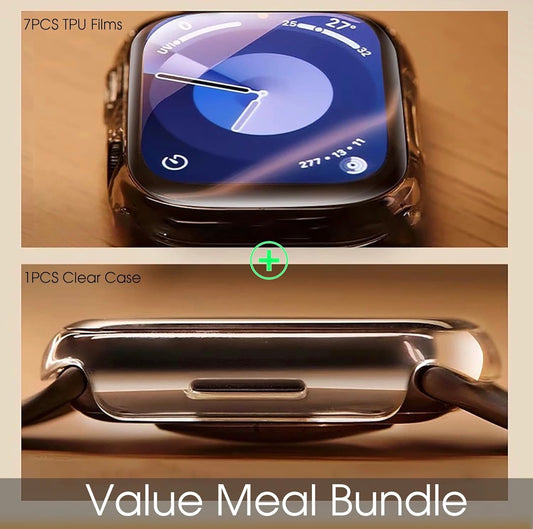 7-Pack Flexible TPU Screen Protector for Apple Watch Series 10 (42mm) - HD Clear, Anti-Scratch, Bubble-Free, Touch-Sensitive