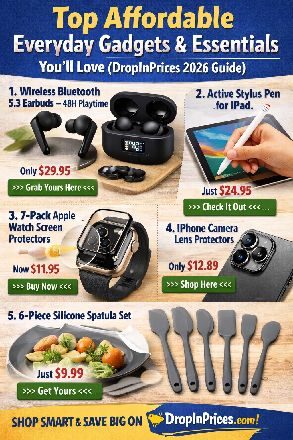 Top Affordable Everyday Gadgets & Essentials You’ll Love (DropInPrices 2026 Guide)