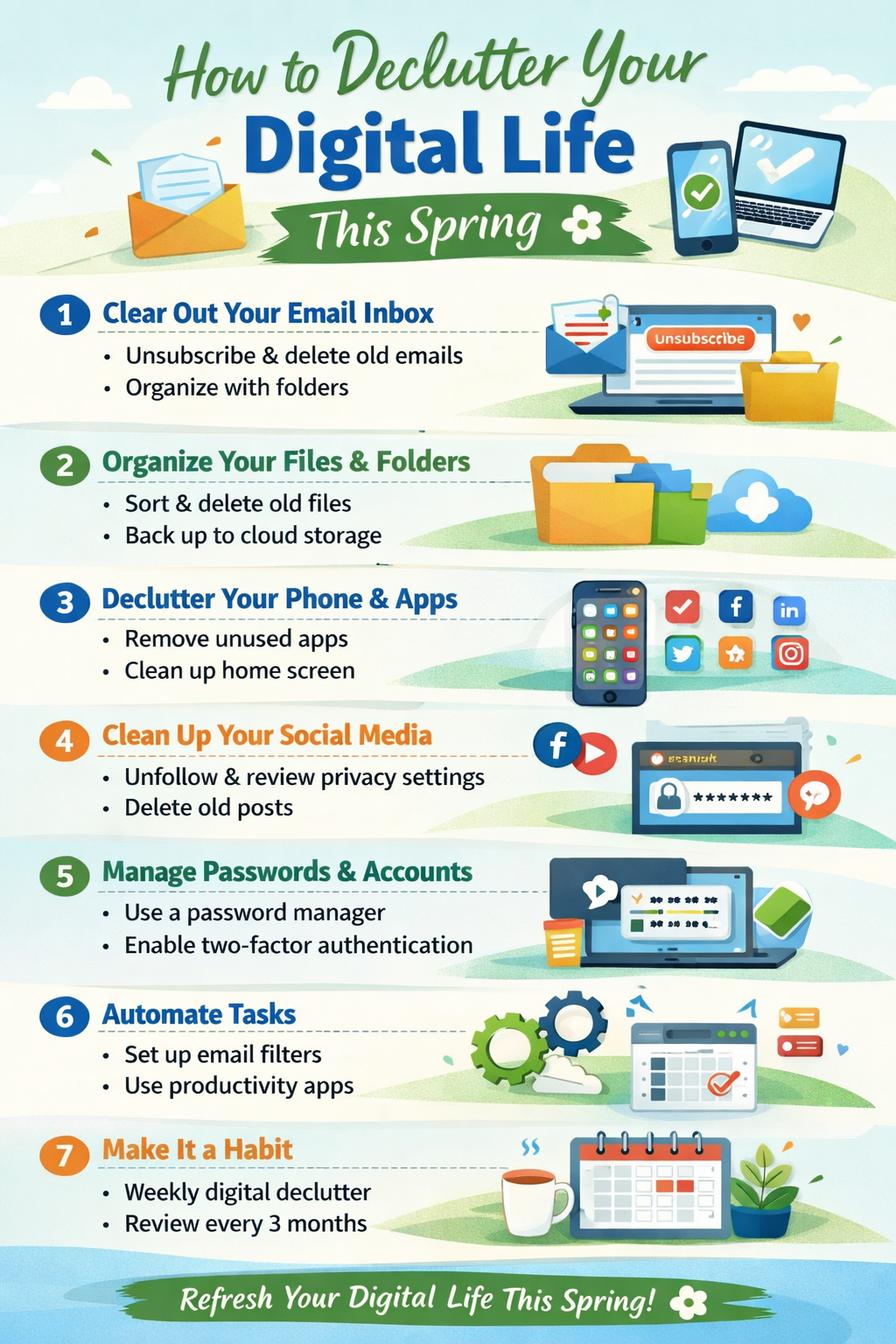 How to Declutter Your Digital Life This Spring | Productivity Tips 2026