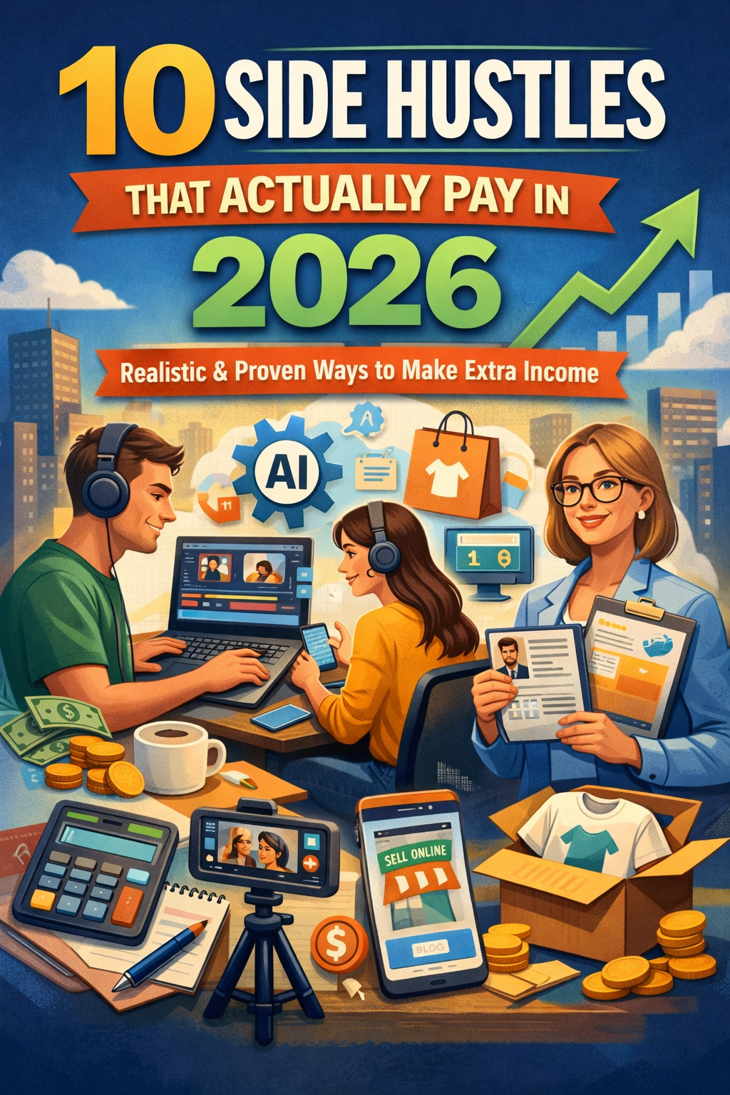 10 Side Hustles That Actually Pay in 2026 (Realistic, Scalable & Beginner-Friendly)
