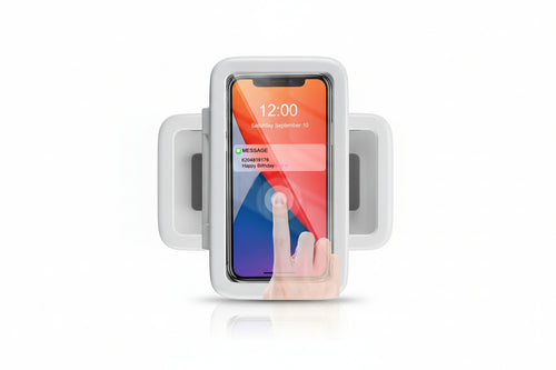 Waterproof Shower Phone Holder – 480° Rotatable Wall Mount with Anti-Fog Screen, Fits 4–7” Smartphones