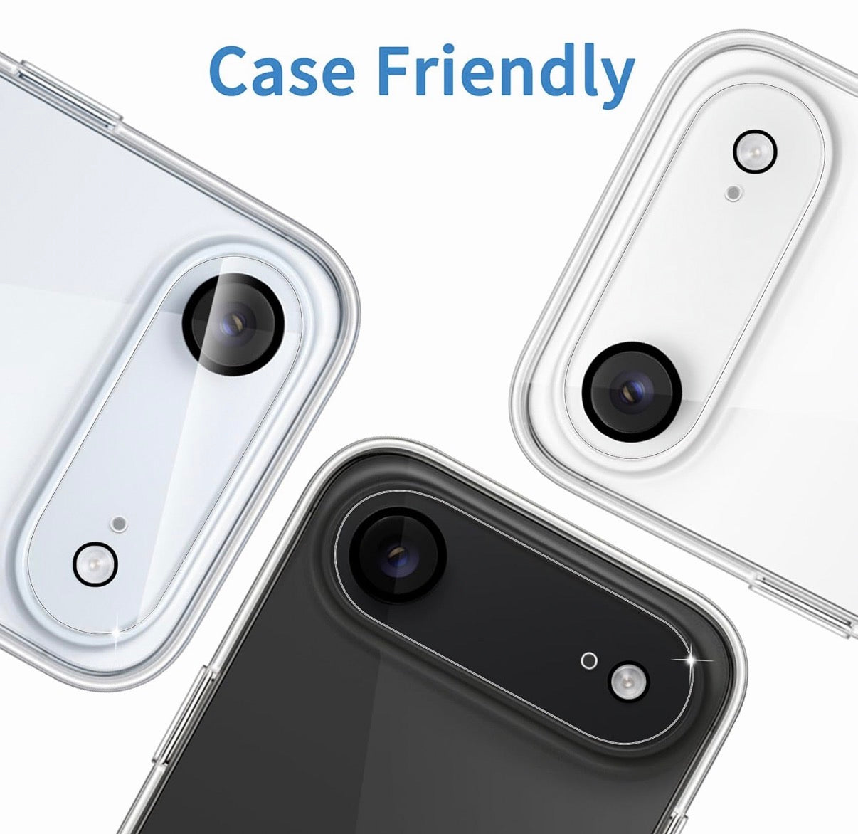 3-Pack Camera Lens Protector for iPhone Air — 9H Tempered Glass, Ultra HD Clarity, Scratch-Resistant, Case-Friendly, Night-Shot Safe