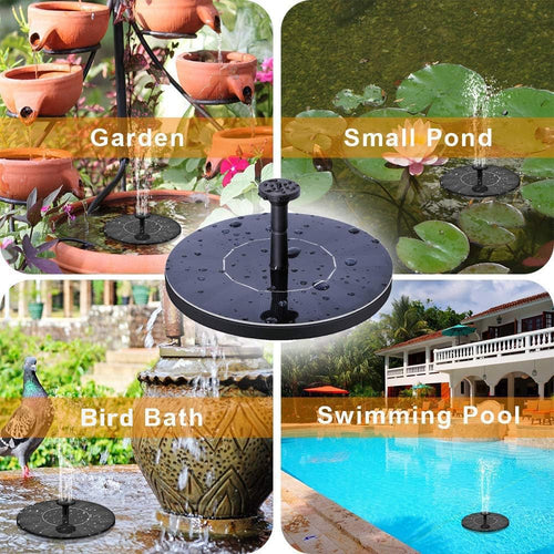Compact Solar Water Fountain Pump for Pond & Pool