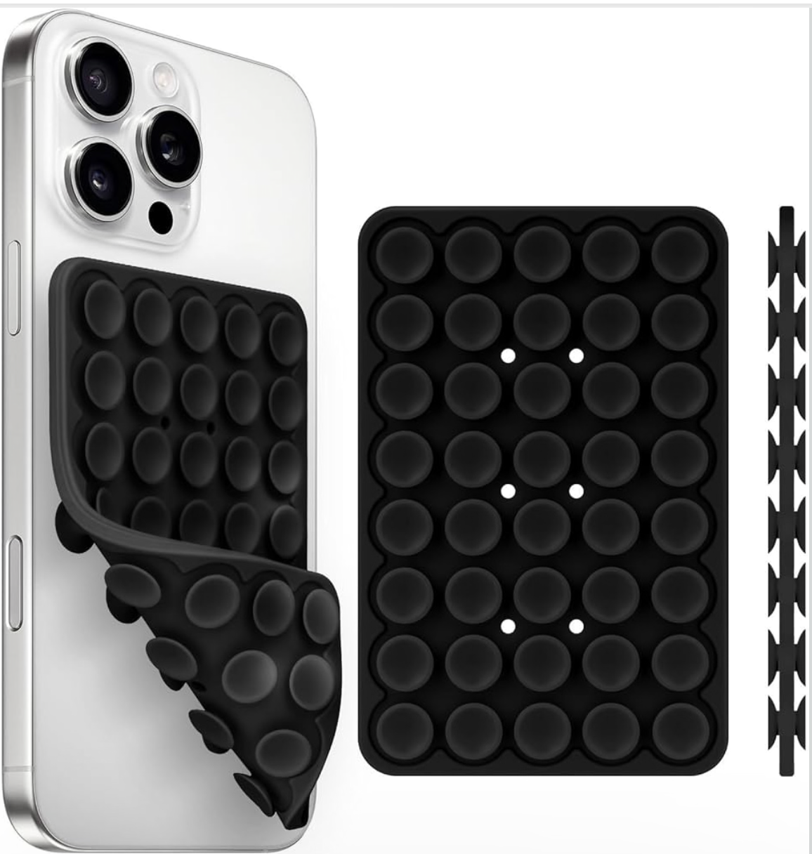 Magnetic Suction Cup Foldable Phone Holder MagSafe Compatible Phones Car Mount