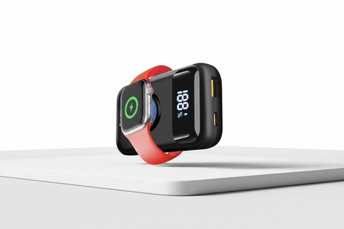 Power Bank with Apple Watch Charger: PD 22.5W Fast Charging, USB-C/A Ports, LED Display for iPhone 16/15, Galaxy S24/S22, iWatch Ultra/8/7/6/5/4