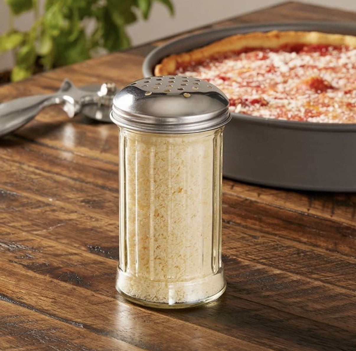 Cheese Shaker 12 oz Glass with Perforated Top