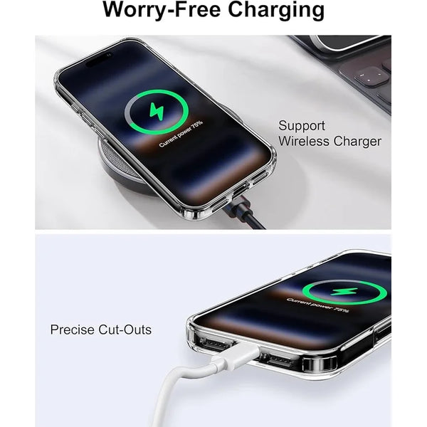 iPhone 17 Pro Ultra-Thin Clear Case, Shockproof with Military Drop Protection