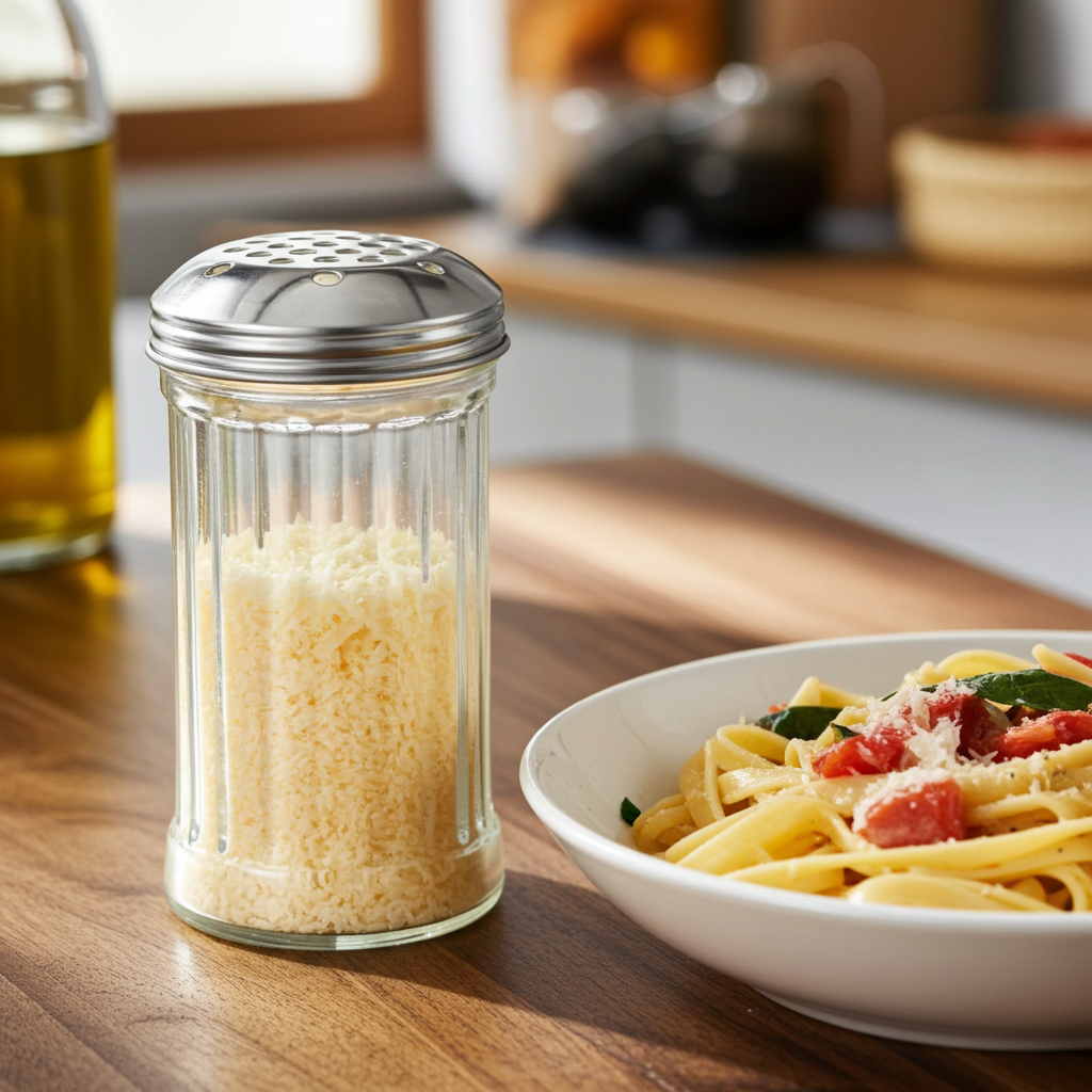 Cheese Shaker 12 oz Glass with Perforated Top