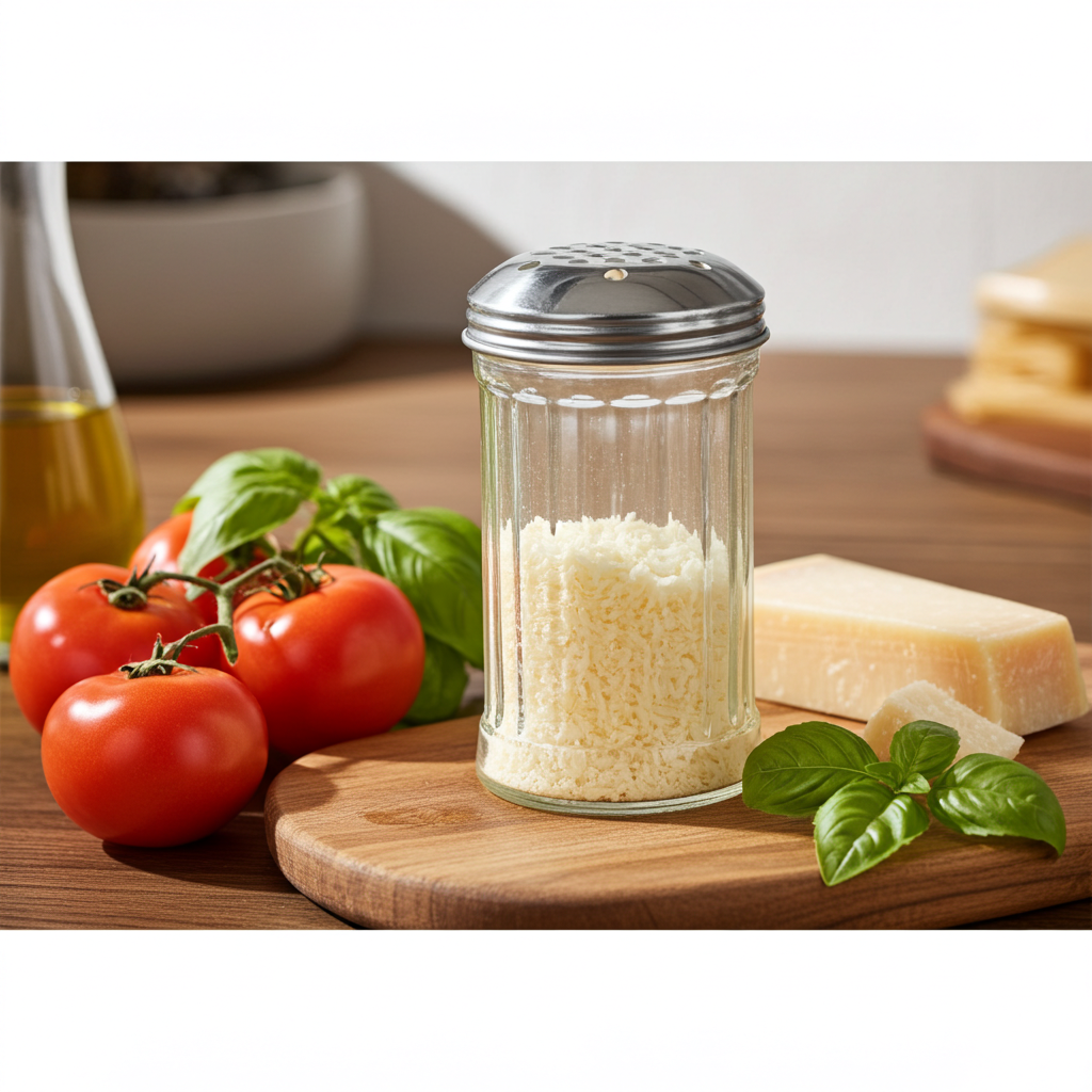 Cheese Shaker 12 oz Glass with Perforated Top