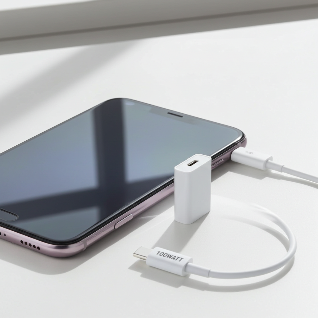 100W USB-C Cable 6FT, 5A PD Fast Charging Type-C Cable for Apple, Samsung, Google, Dell, HP & Lenovo Devices