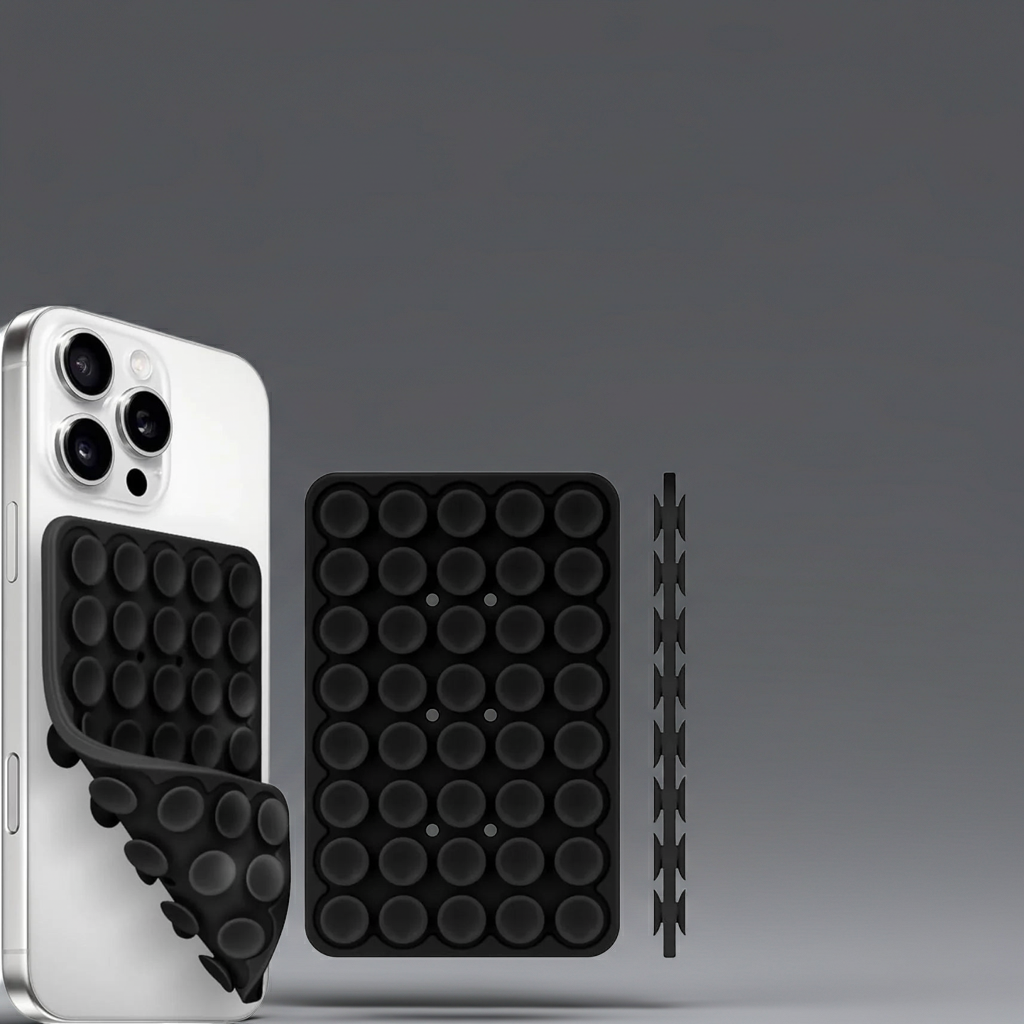 Magnetic Suction Cup Foldable Phone Holder MagSafe Compatible Phones Car Mount